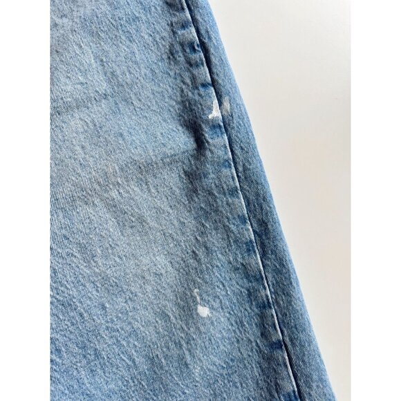 ABERCROMBIE & FITCH High Rise Criss Cross Straight Leg Dad Jeans, Size 29/8 - Picture 9 of 16